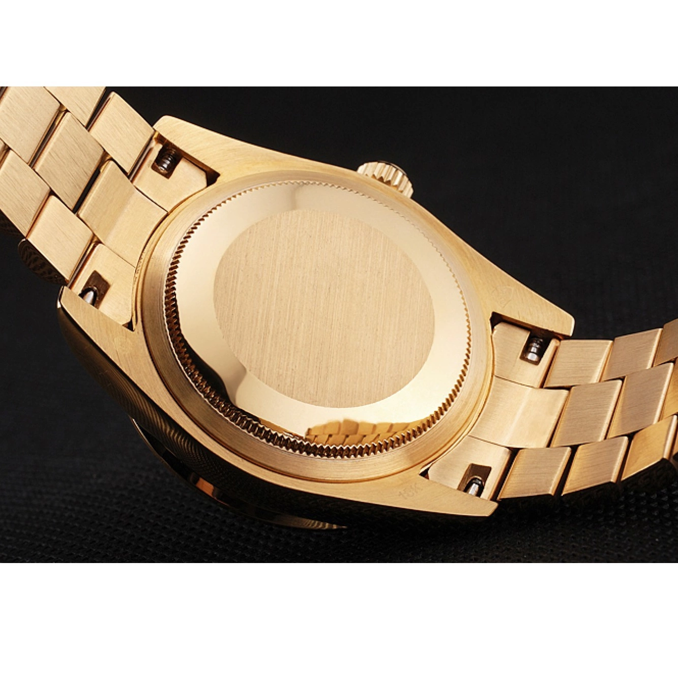 Aaa replica watch Pave And Day Case Bezel Date Bracelet Swiss Diamond Rolex Dial Gold And 0726